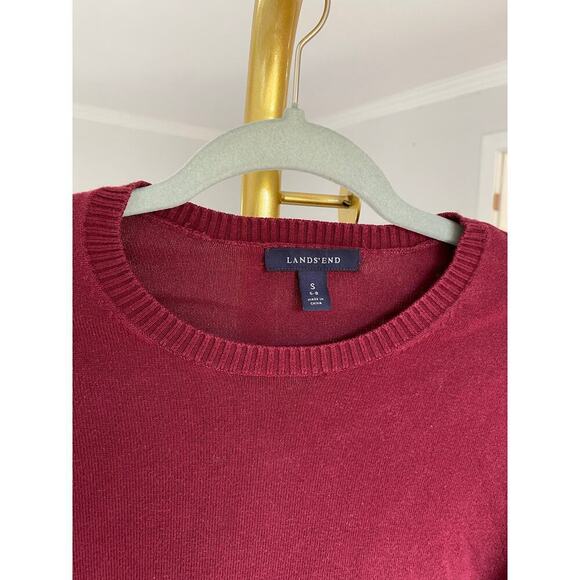 Lands’ End Sweater Cozycore Granola Girl Supima Cotton Feminine Capsule Cottage - Picture 4 of 8